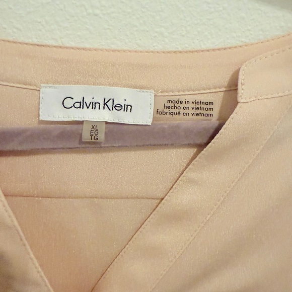 Calvin Klein Zippocket Utility Blouse Button Down Top - Picture 4 of 6